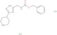 Benzyl N-{[3-(piperidin-4-yl)-1H-1,2,4-triazol-5-yl]methyl}carbamate dihydrochloride