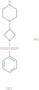 1-[1-(Benzenesulfonyl)azetidin-3-yl]piperazine dihydrochloride