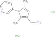 [2,5-Dimethyl-1-(pyridin-3-yl)-1H-pyrrol-3-yl]methanamine dihydrochloride