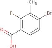 4-Bromo-2-fluoro-3-methylbenzoic acid