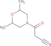 3-(2,6-Dimethylmorpholin-4-yl)-3-oxopropanenitrile