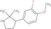 3-(3-Fluoro-4-methoxyphenyl)-2,2-dimethylpyrrolidine
