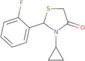 3-Cyclopropyl-2-(2-fluorophenyl)-1,3-thiazolidin-4-one