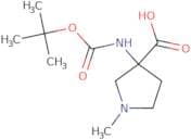 3-{[(tert-Butoxy)carbonyl]amino}-1-methylpyrrolidine-3-carboxylic acid