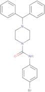 (4-(diphenylmethyl)piperazinyl)-N-(4-bromophenyl)formamide