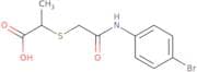 2-({[(4-Bromophenyl)carbamoyl]methyl}sulfanyl)propanoic acid