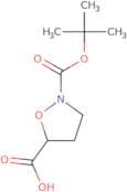 2-[(tert-Butoxy)carbonyl]-1,2-oxazolidine-5-carboxylic acid