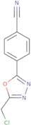 4-[5-(Chloromethyl)-1,3,4-oxadiazol-2-yl]benzonitrile
