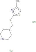 4-{[(4-Methyl-1,3-thiazol-2-yl)sulfanyl]methyl}piperidine dihydrochloride