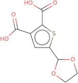 5-(1,3-Dioxolan-2-yl)thiophene-2,3-dicarboxylic acid