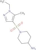 1-[(1-Ethyl-5-methyl-1H-pyrazol-4-yl)sulfonyl]piperidin-4-amine