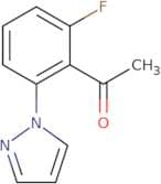 1-[2-Fluoro-6-(1H-pyrazol-1-yl)phenyl]ethan-1-one