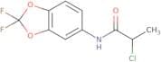 2-Chloro-N-(2,2-difluoro-1,3-dioxaindan-5-yl)propanamide