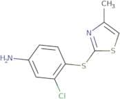 3-Chloro-4-[(4-methyl-1,3-thiazol-2-yl)sulfanyl]aniline