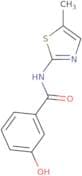 3-Hydroxy-N-(5-methyl-1,3-thiazol-2-yl)benzamide