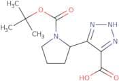 5-{1-[(tert-Butoxy)carbonyl]pyrrolidin-2-yl}-1H-1,2,3-triazole-4-carboxylic acid