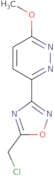 3-[5-(Chloromethyl)-1,2,4-oxadiazol-3-yl]-6-methoxypyridazine