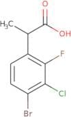 2-(4-Bromo-3-chloro-2-fluorophenyl)propanoic acid