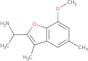 1-(7-Methoxy-3,5-dimethyl-1-benzofuran-2-yl)ethan-1-amine
