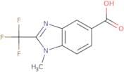 1-Methyl-2-(trifluoromethyl)-1H-1,3-benzodiazole-5-carboxylic acid