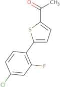1-[5-(4-Chloro-2-fluorophenyl)thiophen-2-yl]ethan-1-one