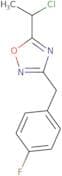 5-(1-Chloroethyl)-3-[(4-fluorophenyl)methyl]-1,2,4-oxadiazole