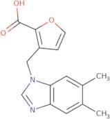 3-[(5,6-Dimethyl-1H-1,3-benzodiazol-1-yl)methyl]furan-2-carboxylic acid