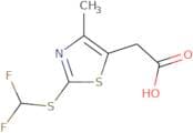2-{2-[(Difluoromethyl)sulfanyl]-4-methyl-1,3-thiazol-5-yl}acetic acid