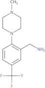 [2-(4-Methylpiperazin-1-yl)-5-(trifluoromethyl)phenyl]methanamine