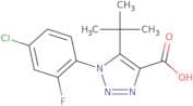 5-tert-Butyl-1-(4-chloro-2-fluorophenyl)-1H-1,2,3-triazole-4-carboxylic acid