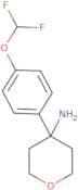 4-[4-(Difluoromethoxy)phenyl]oxan-4-amine