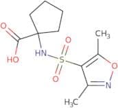 1-(Dimethyl-1,2-oxazole-4-sulfonamido)cyclopentane-1-carboxylic acid