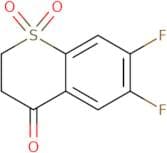6,7-difluoro-1,1-dioxo-2,3-dihydrothiochromen-4-one