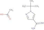1-tert-Butyl-1H-pyrazole-4-carboximidamide, acetic acid