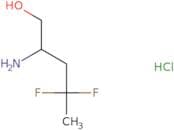 2-Amino-4,4-difluoropentan-1-ol hydrochloride