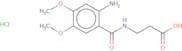 3-[(2-Amino-4,5-dimethoxyphenyl)formamido]propanoic acid hydrochloride