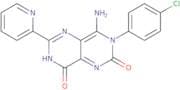 3-(4-chlorophenyl)-4-imino-6-(2-pyridyl)-1,3,7-trihydro-5,7-diazaquinazoline-2,8-dione
