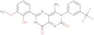 6-(2-hydroxy-3-methoxyphenyl)-4-imino-3-(3-(trifluoromethyl)phenyl)-1,3,7-trihydro-5,7-diazaquinaz…