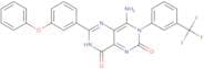 4-imino-6-(3-phenoxyphenyl)-3-(3-(trifluoromethyl)phenyl)-1,3,7-trihydro-5,7-diazaquinazoline-2,8-…