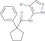 N-(4-bromo-1H-pyrazol-3-yl)-1-phenylcyclopentane-1-carboxamide