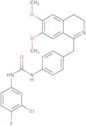 1-(4-((6,7-dimethoxy(3,4-dihydroisoquinolyl))methyl)phenyl)-3-(3-chloro-4-fluorophenyl)urea