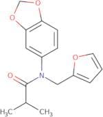 N-benzo[3,4-d]1,3-dioxolen-5-yl-N-(2-furylmethyl)-2-methylpropanamide
