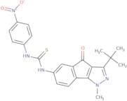 3-(tert-butyl)-1-methyl-6-((((4-nitrophenyl)amino)thioxomethyl)amino)indeno[2,3-d]pyrazol-4-one