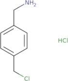 (4-(chloromethyl)phenyl)methanamine hcl
