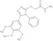 2-{[4-Phenyl-5-(3,4,5-trimethoxyphenyl)-4H-1,2,4-triazol-3-yl]sulfanyl}acetohydrazide