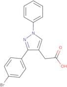 2-[3-(4-Bromophenyl)-1-phenyl-1H-pyrazol-4-yl]acetic acid
