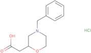 2-(4-Benzylmorpholin-2-yl)acetic acid hydrochloride