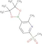 6-Methyl-2-(methylsulfonyl)-5-(4,4,5,5-tetramethyl-1,3,2-dioxaborolan-2-yl)pyridine