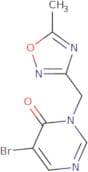 5-Bromo-3-[(5-methyl-1,2,4-oxadiazol-3-yl)methyl]-3,4-dihydropyrimidin-4-one
