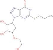 3-[(1R,2S,3S,4S)-2,3-Dihydroxy-4-(2-hydroxyethoxy)cyclopentyl]-3,6-dihydro-5-(propylthio)-7H-1,2,3…